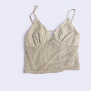 Wild Fable Cream Sheer Top